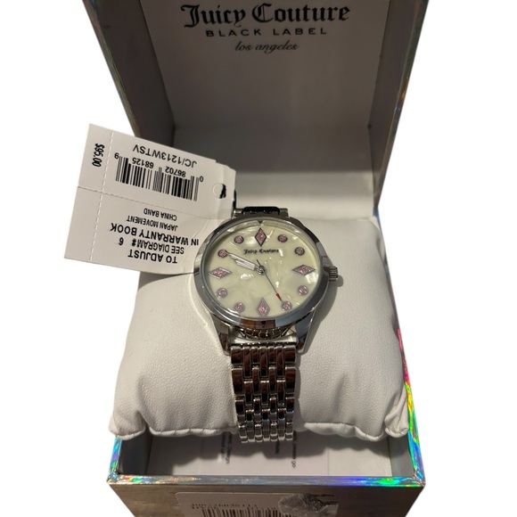 Nwt Juicy Couture ladies watch Silver Tone Watch JC 1213WTSV - Picture 4 of 4